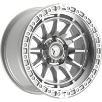 Fittipaldi Offroad Wheel FT114MSL Machined Silver Machined Lip - 17x8.5 - 5x127 Bolt Pattern - -12 Offset Rims