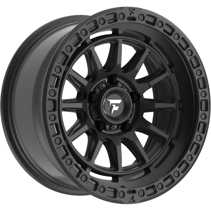 Fittipaldi Offroad Wheel FT114SB Satin Black - 17x8.5 - 5x127 Bolt Pattern - -12 Offset Rims — Roues et jantes
