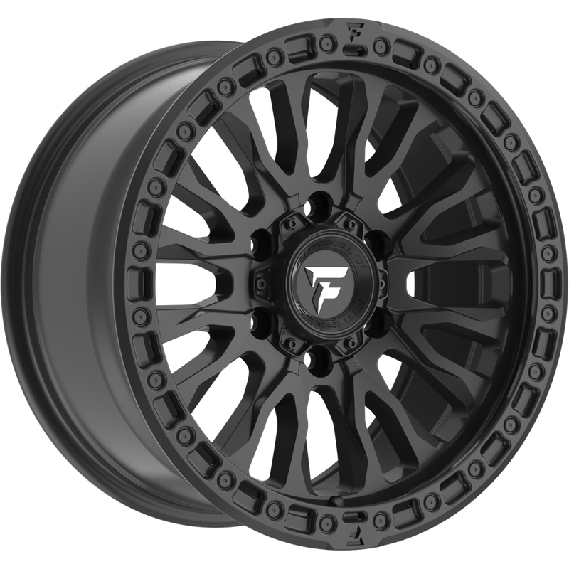 Fittipaldi Offroad Wheel FT116SB Satin Black - 17x8.5 - 6x135 Bolt Pattern - 0 Offset Rims — Roues et jantes