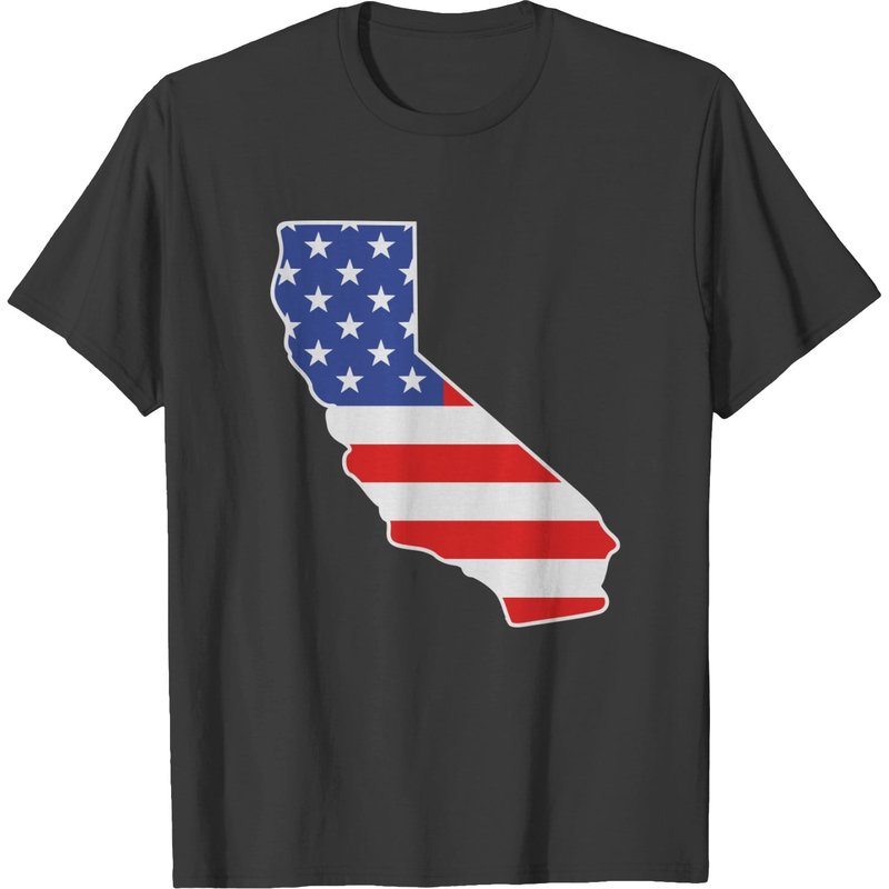 California Usa Flag T-shirt