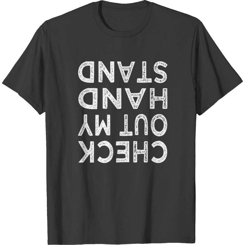 Check Out My Handstand Funny Gymnastics Lover T-shirt — T-shirts pour hommes