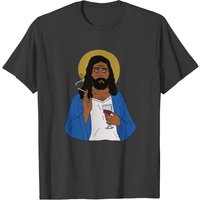 Drunk Jesus Funny Alcohol T-shirt