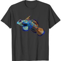 Goby Mandarin Dragonet Fish With Stripes Colors T-shirt