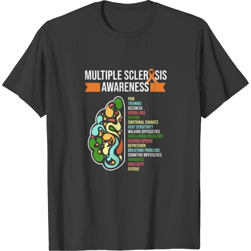 Multiple Sclerosis Awareness Ms Survivor T-shirt — T-shirts pour hommes