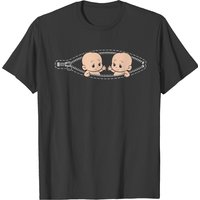 Funny Mom Of Twin Pregnancy Announcement Twins Mom T-shirt