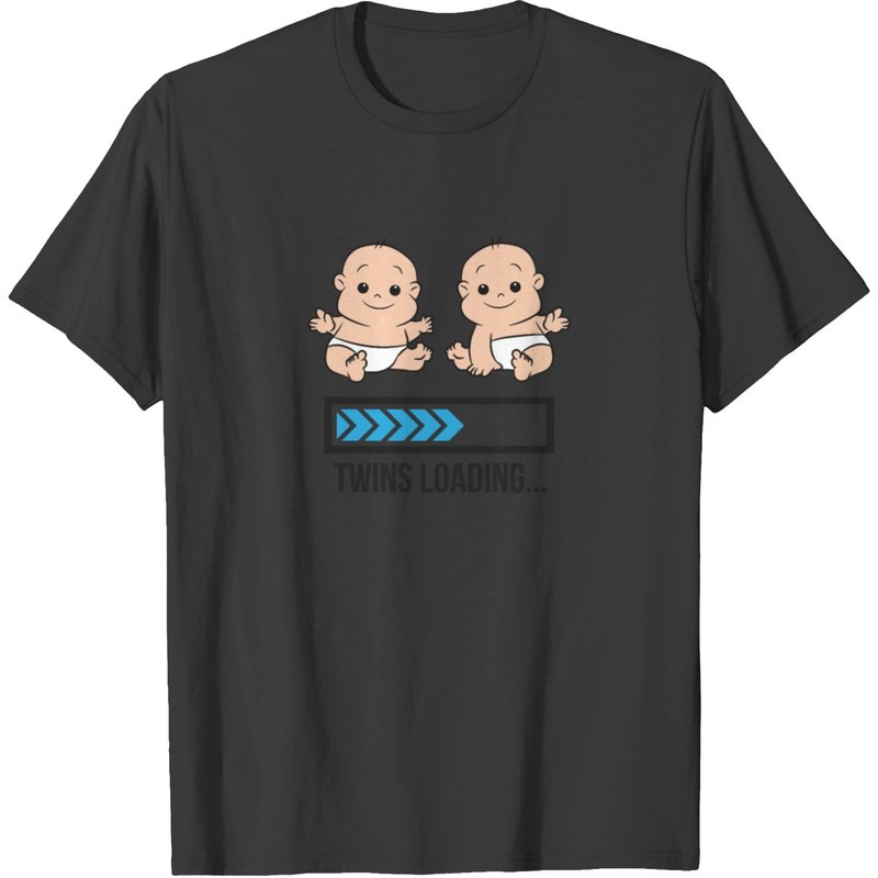 Mom Of Twin Pregnancy Twins Loading Pregnant With T-shirt