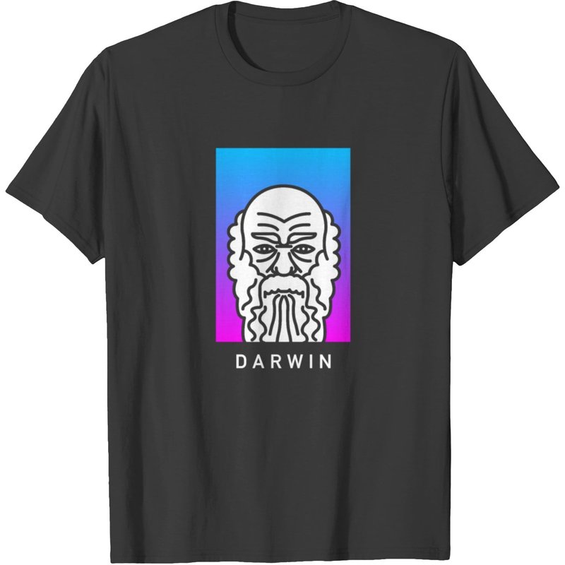 Aesthetic Theory Of Evolution / Charles Darwin T-shirt — Mens T Shirts