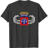 82nd Airborne Parachutist Wings Ranger Tab T-shirt