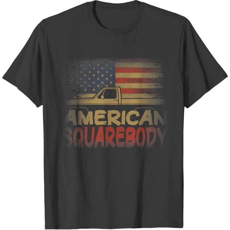 American Flag Square Body American Squarebody T-shirt
