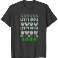 Beards Christmas Let It Grow T-shirt — T-shirts pour hommes