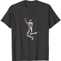 Manu Ginobili Lay In Basket Fly T-shirt — Mens T Shirts