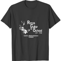 New Rory Gallagher Tribute Rorys Guitar School Gui T-shirt — Mens T Shirts