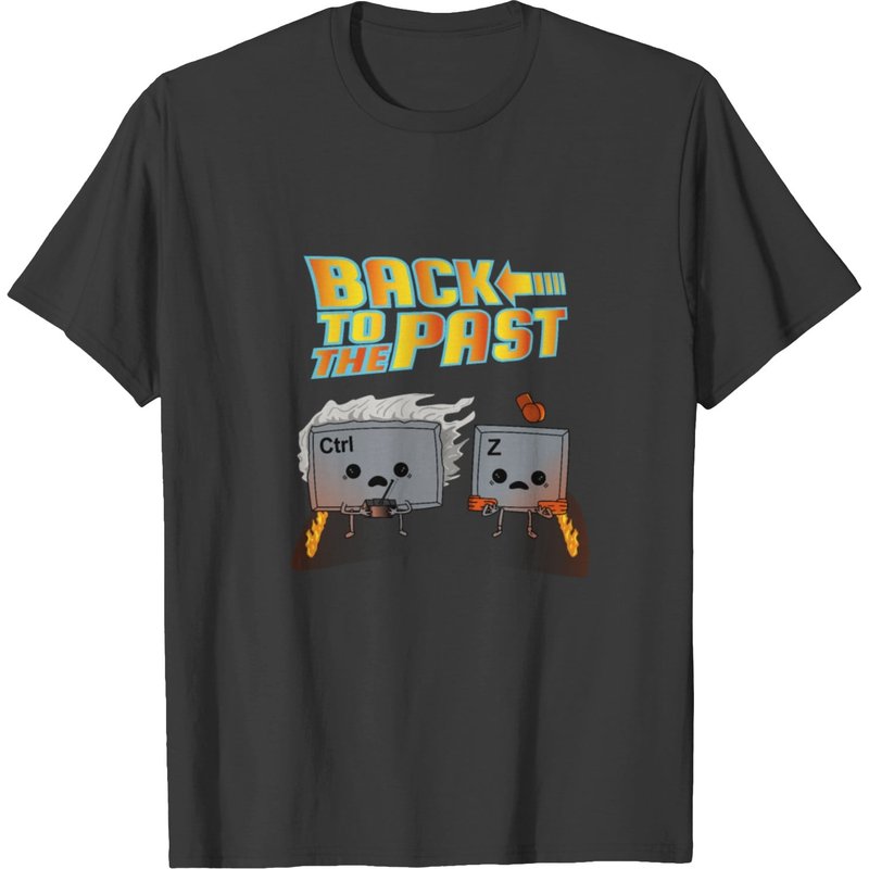 Back To The Past! Ctrl + Z Keyboard Combination T-shirt — T-shirts pour hommes