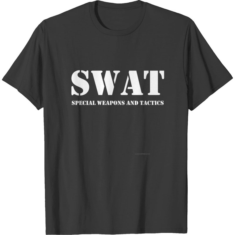 Swat Team Police Uniform Hoody Gift Tee T-shirt — Mens T Shirts