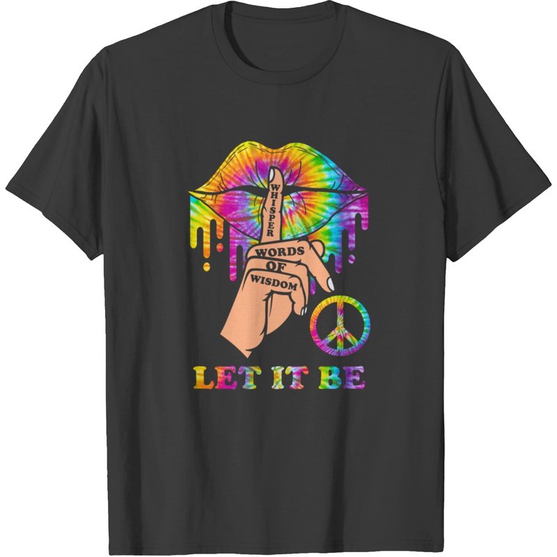 Hippie 70s Peace T-shirt — Mens T Shirts