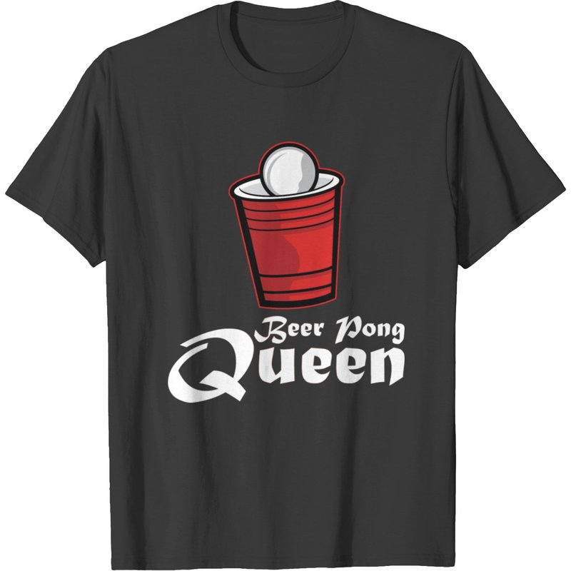 Beer Pong Queen I Bier Trinkspiel T-shirt