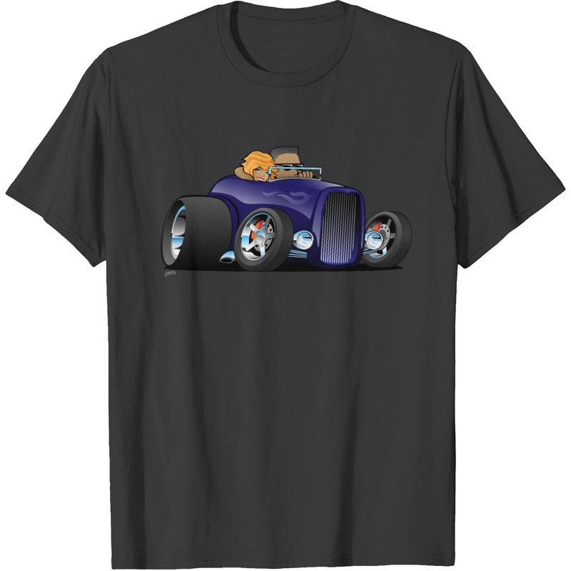 Highboy Hot Rod Deep Purple Roadster T-shirt