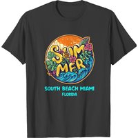 South Beach Miami Florida Summer Vacation Souvenir T-shirt