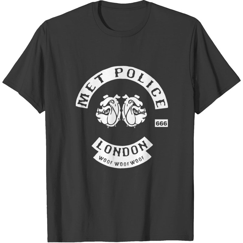 Met Police Bent Coppers London Biker T-shirt — Mens T Shirts