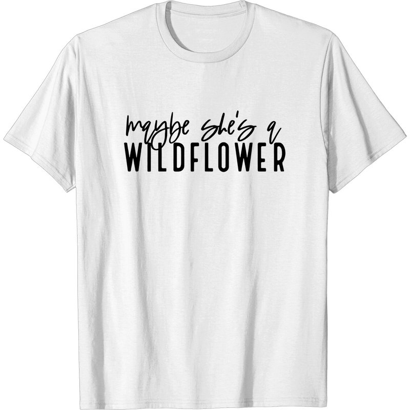 Maybe She Is A Wildflower, Wildflower Tshirt, Boho Clothing, Boho Shirt — T-shirts pour hommes