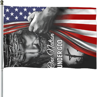One Nation Under God Jesus House Flag