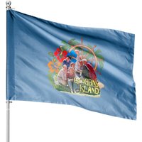 Gilligans Island, The Castaways, Distressed - Gilligans Island - House Flags — Drapeaux décoratifs