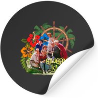 Gilligans Island, The Castaways, Distressed - Gilligans Island - Stickers