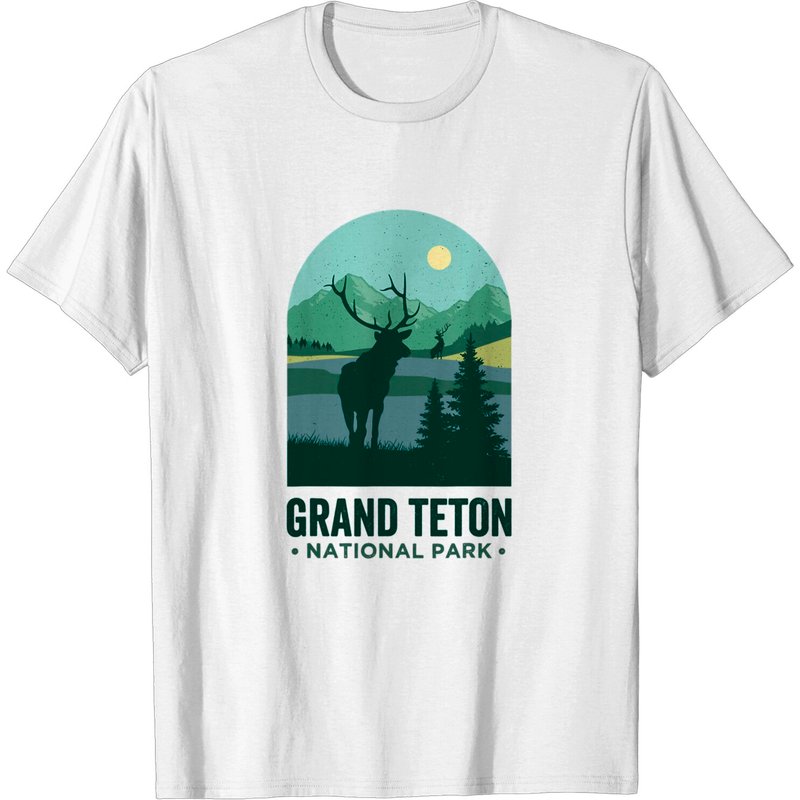 Grand Tetons Tshirt, Vintage Elks Grand Teton National Park T-shirt — T-shirts pour hommes