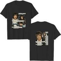 Rod Stewart Rockin T-shirt Vintage Black Print T Shirt — T-shirts pour hommes