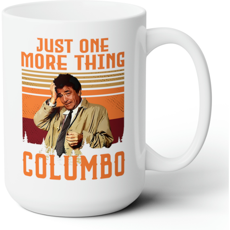 Columbo Just One More Thing Funny Vintage Mug — Tasses et gobelets