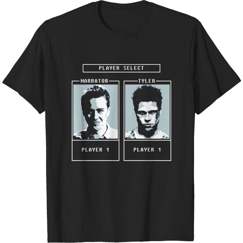Fight Club Tyler Durden Player 1 Cotton T-shirt — T-shirts pour hommes