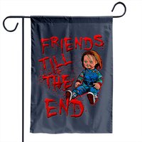 Friends Till The End - Chucky Doll - Garden Flags — Drapeaux décoratifs
