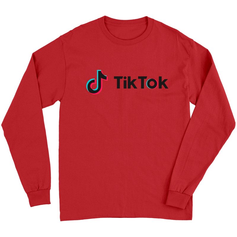 Tiktok Logo Long Sleeves — T-shirts pour hommes