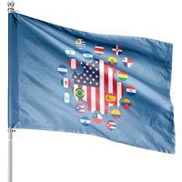 Hispanic Heritage Month House Flags — Drapeaux décoratifs