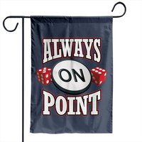 Craps Player Dice Roller On Point Casino Gambling Garden Flags — Decorative Flags