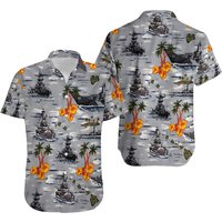 Battleship Hawaiian Shirt — Chemises décontractées pour hommes