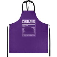 Puerto Rico Boricua Gift - Puerto Rican Nutrition Facts - Puerto Rico Gift - Aprons