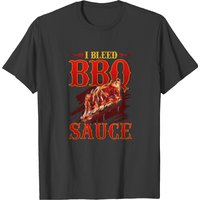 I Bleed Bbq Sauce Funny Grillinggift Tee T-shirt
