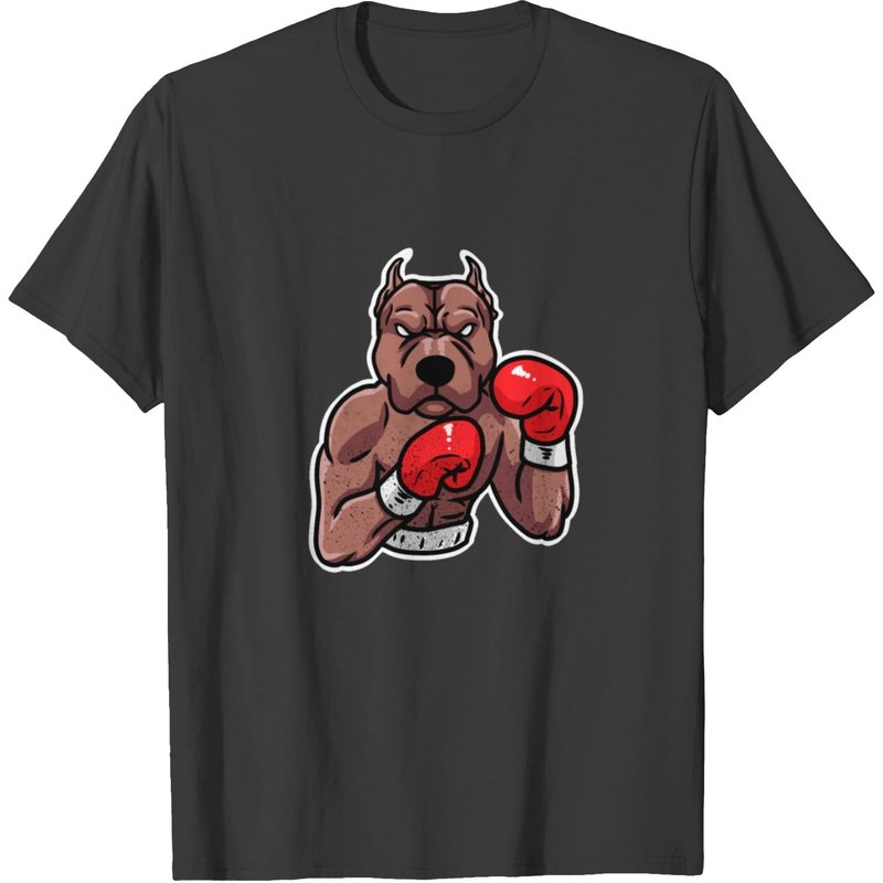Dog Boxing Sport Fight Match Boxing Punch Fight T-shirt — T-shirts pour hommes