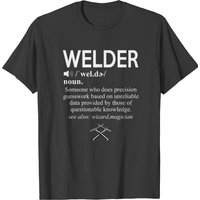 Funny Welding Proud Welder Weld Job American T-shirt