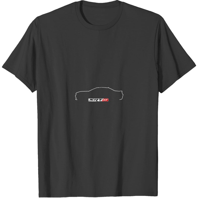 Srt8 Challenger Outline Zip Gift Tee T-shirt — T-shirts pour hommes