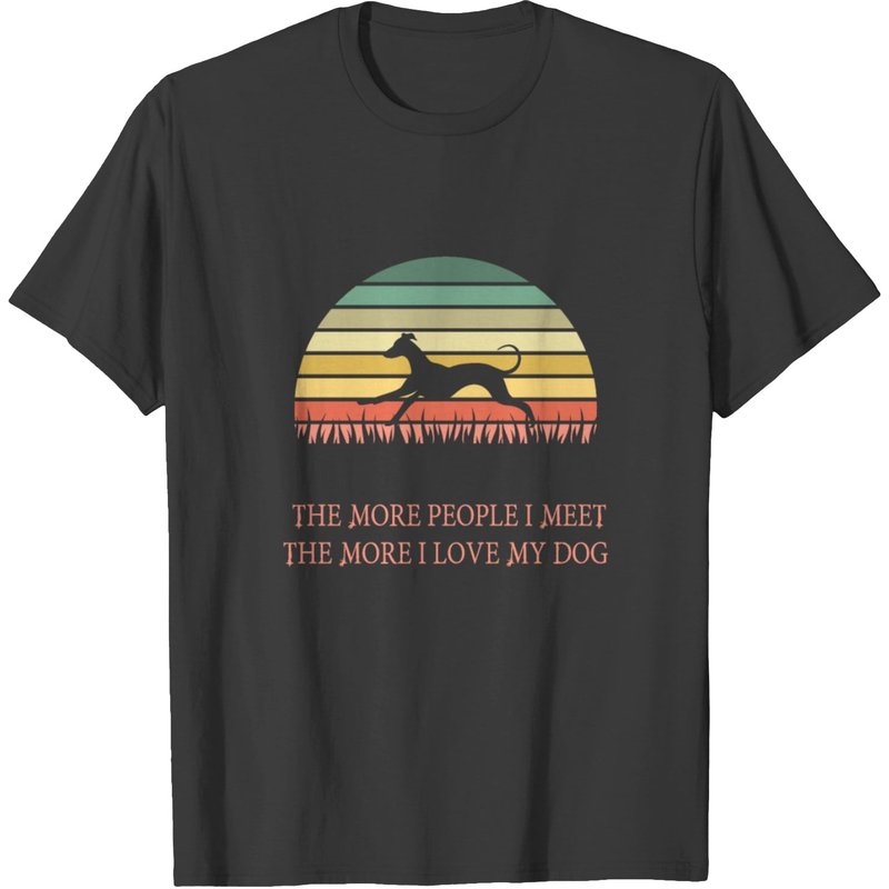 The More People I Meet The More I Love My Dog! T-shirt — T-shirts pour hommes