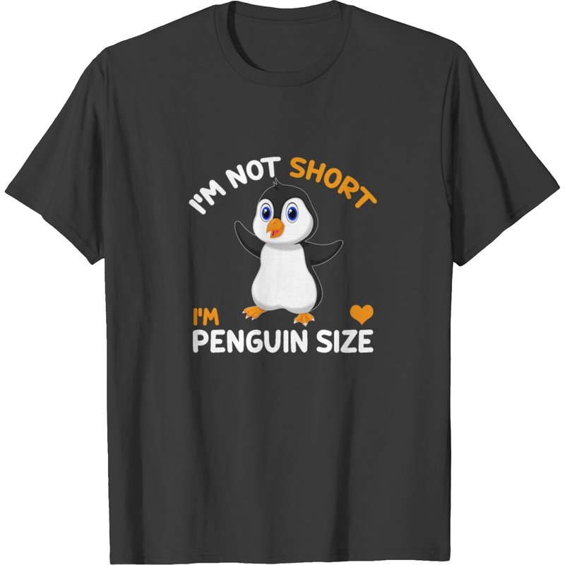 I M Not Short I M Penguin Size Cute Penguin Lover T-shirt — T-shirts pour hommes