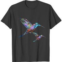 Hummingbird, Bird, Painting, Aquarell, Pastel T-shirt — Mens T Shirts