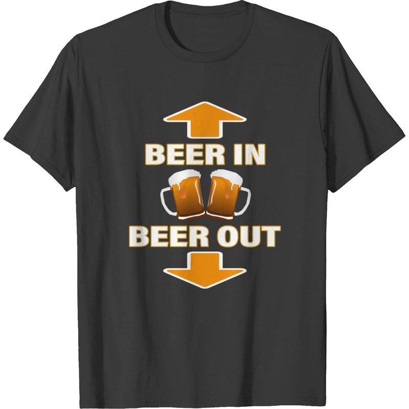Beer In... Beer Out T-shirt — Mens T Shirts
