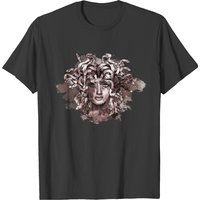 Medusa In Copper Design T-shirt — Mens T Shirts