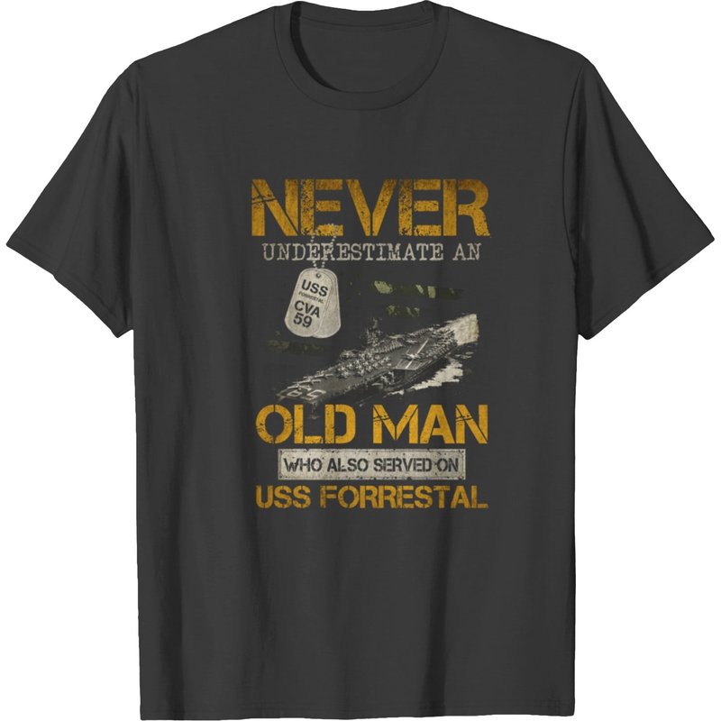 Uss Forrestal Cva 59 T-shirt — Mens T Shirts