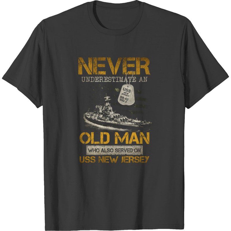 Uss New Jersey Bb 62 T-shirt — Mens T Shirts