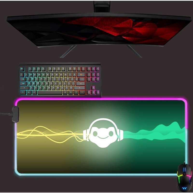 Overwatch Led Mouse Mat, Lucio Rgb Mouse Pad, Gaming Mouse Pad — Mouse Pads & Desk Mats