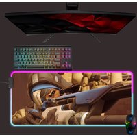 Overwatch Led Mouse Mat, Ana Rgb Mouse Pad, Gaming Mouse Pad, Gift For Gamer